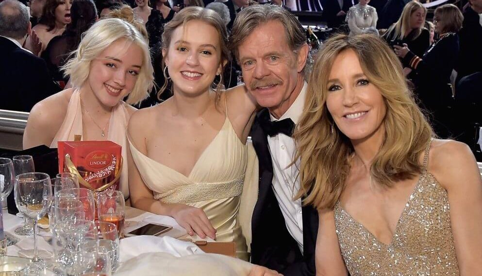 Фелисити Хаффман, Уильям Мэйси и их дочери. Источник фото: rubic.us