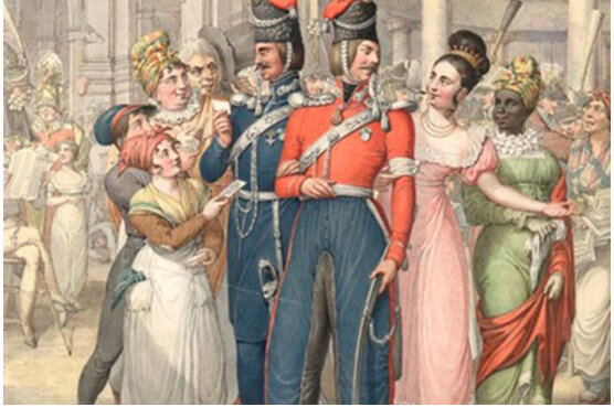 русские казаки в Париже