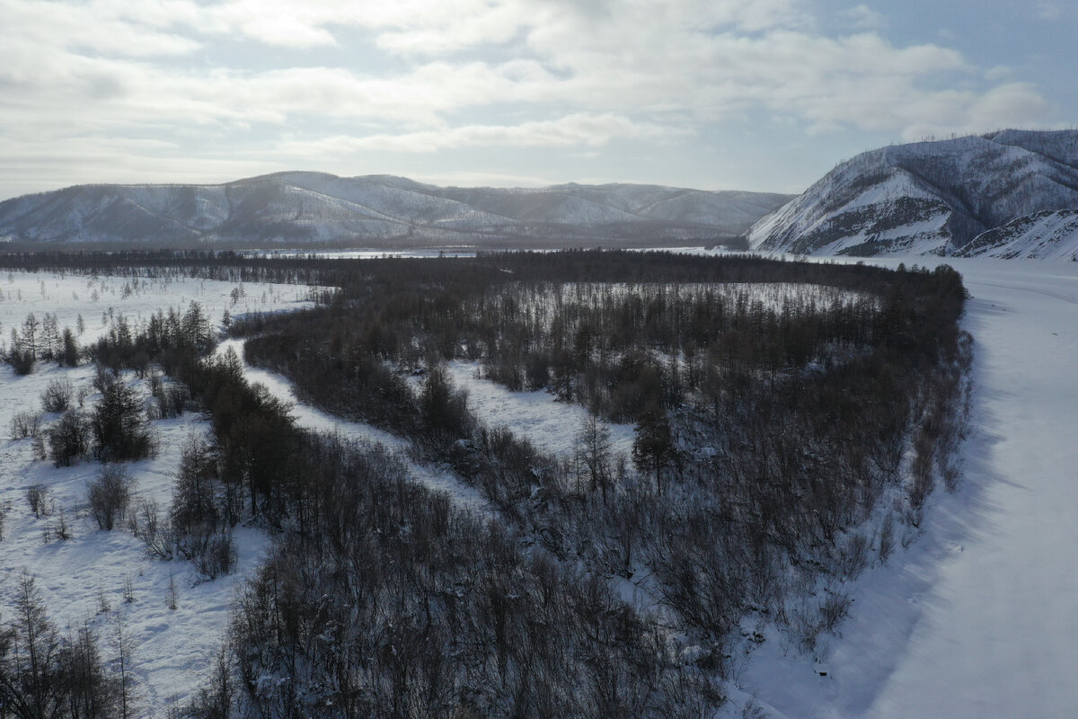 Панорама на место, где стоял Зашиверск