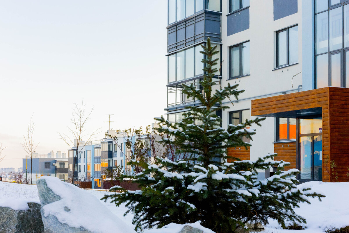 Микрорайон "Долина" зимой