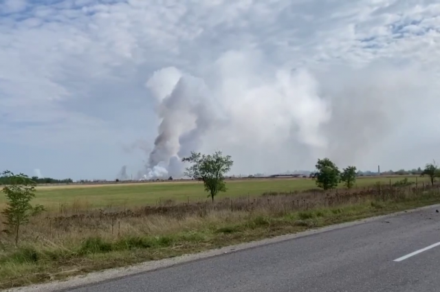    Пожар на складе боеприпасов в Крыму. Главное