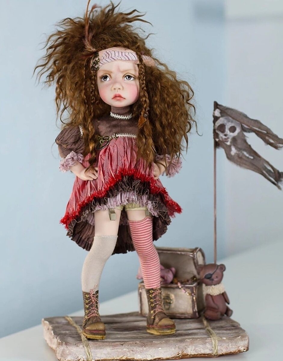 Авторские куклы Оксаны Сальниковой (фото со страницы автора https://vk.com/oxana.salnikova)