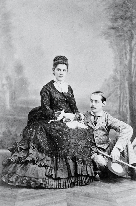 Лорд Рэндольф Черчилль и леди Рэндольф Черчилль в Париже 1894 год. Pinterest