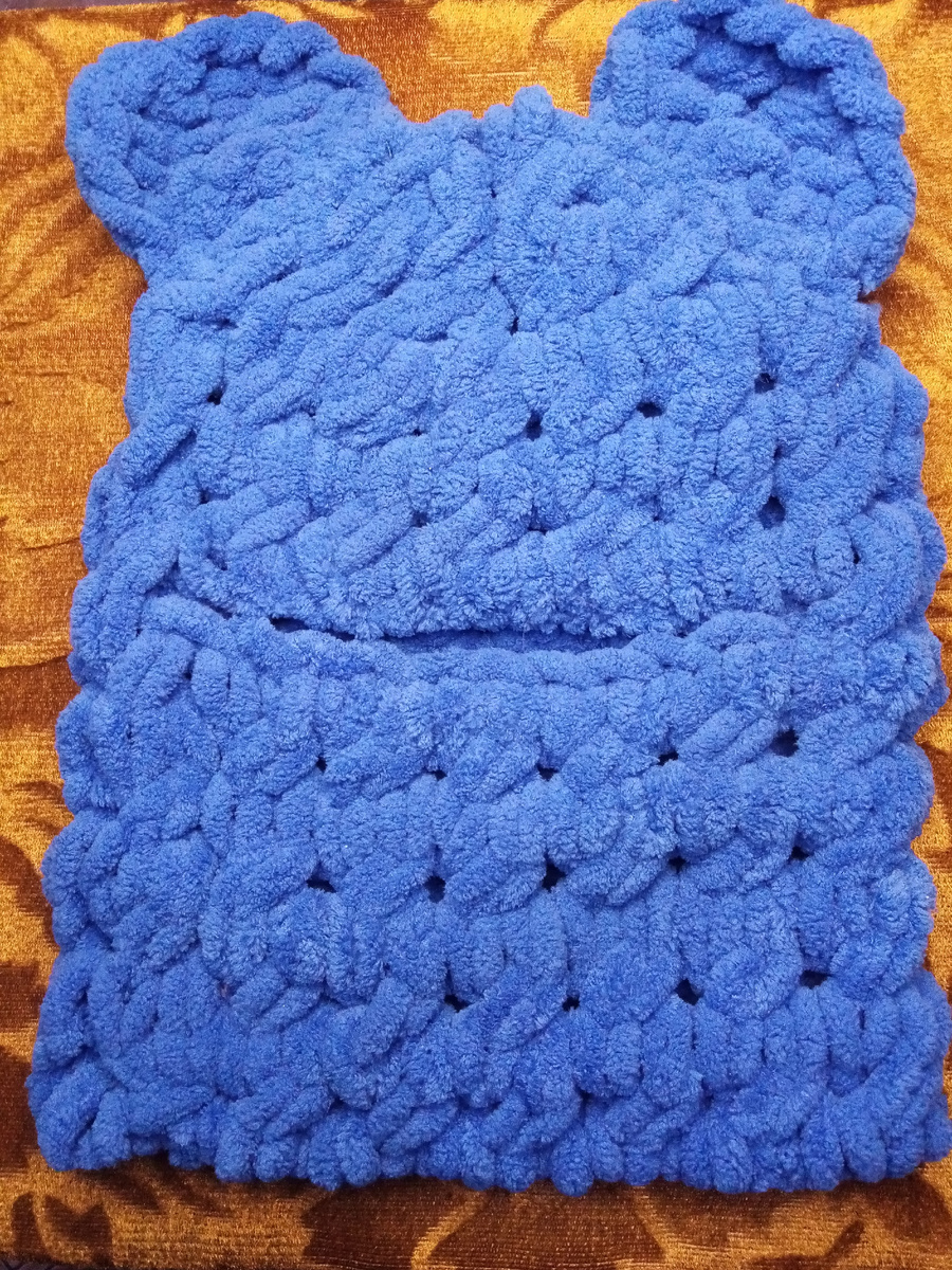 Балаклава с ушками мишки. 