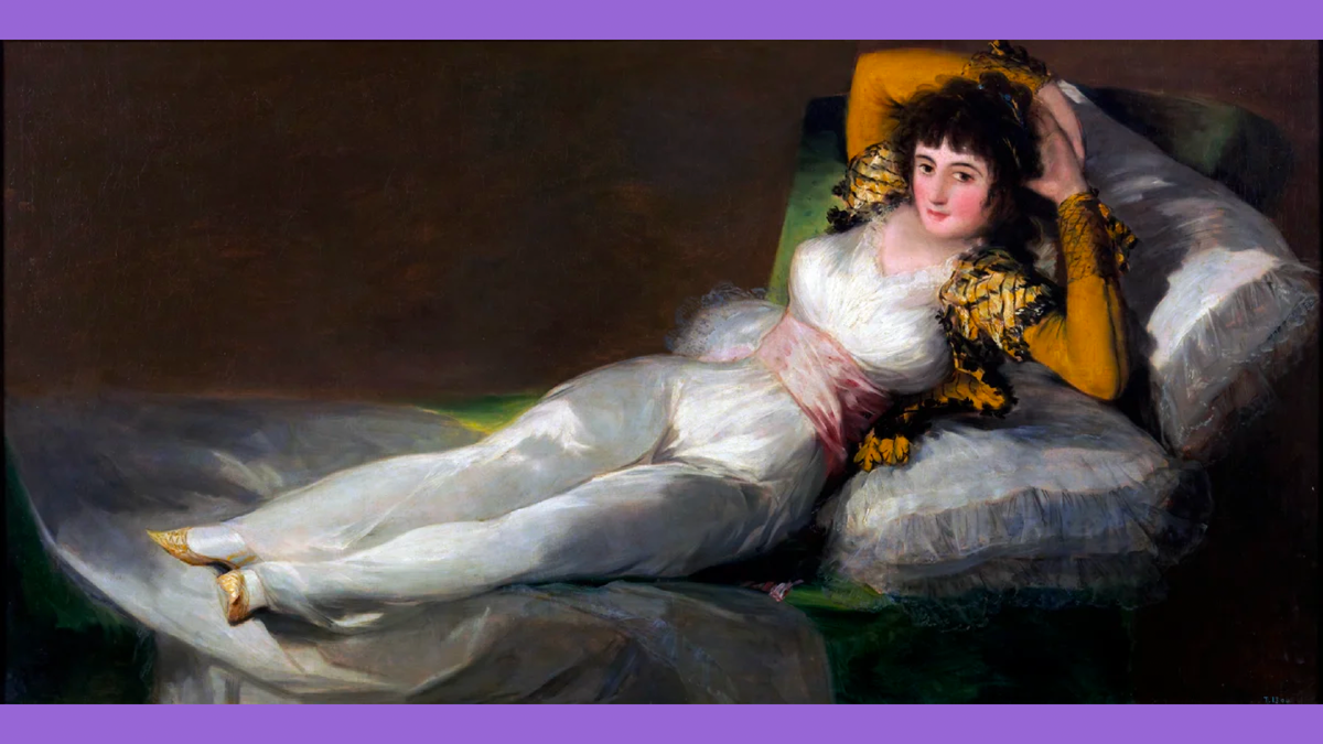 Франсиско Гойя. Маха одетая. 1800-1803. 95 х 190. Прадо, Мадрид