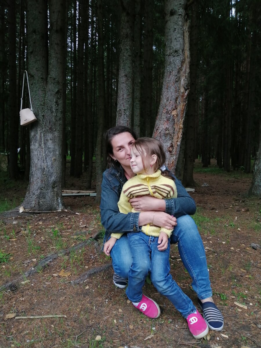 С доченькой