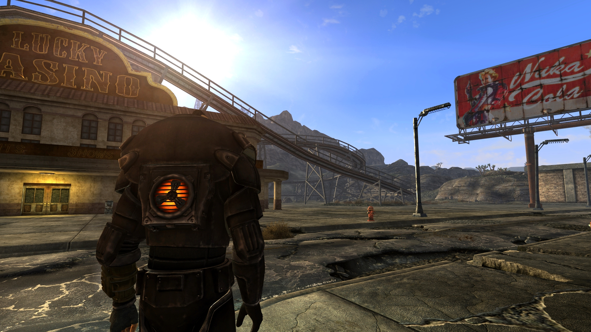 Скриншот из игры Fallout NV с новой графикой для слабых пк.