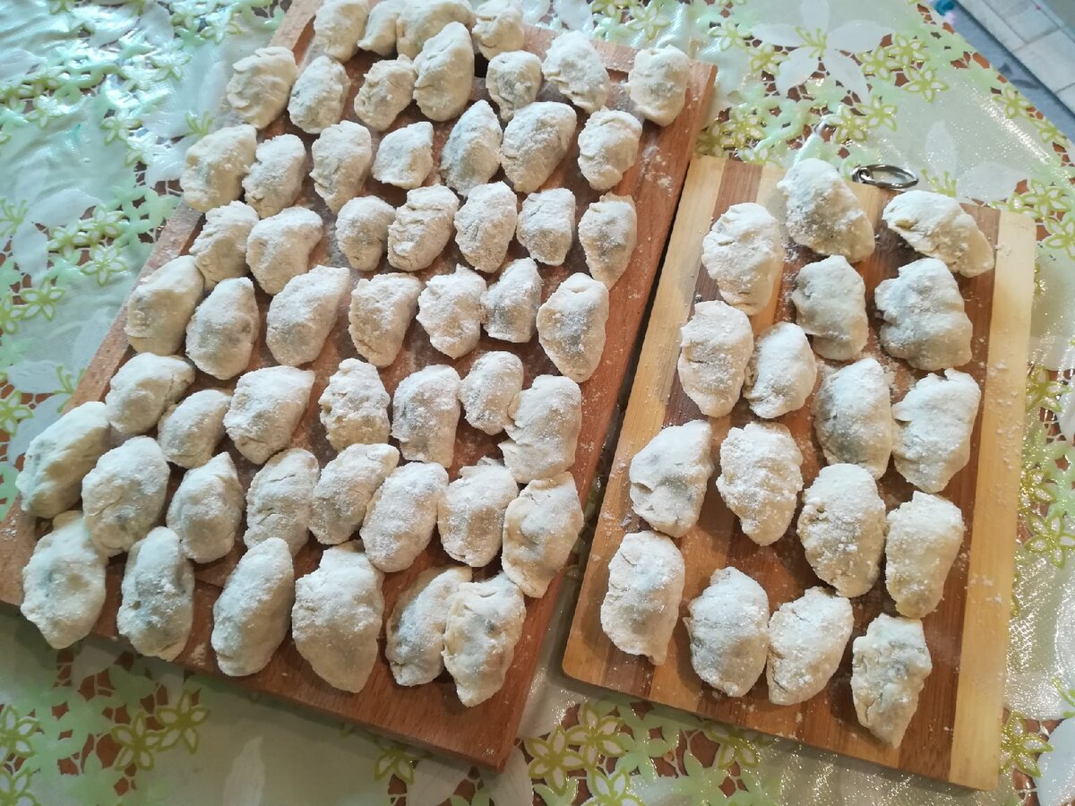 Запас вареников с картошкой