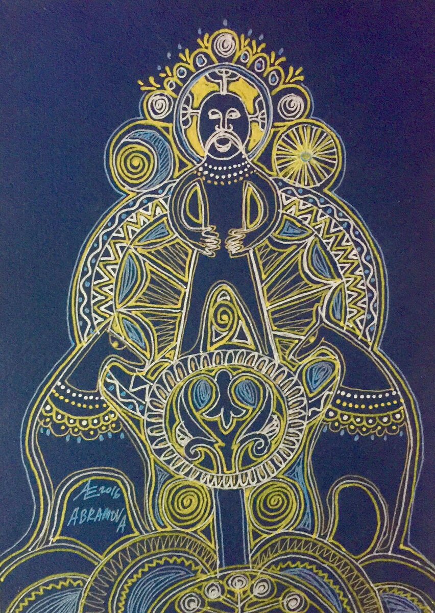 Рисунок художника книги Капля Памяти Екатерины Абрамовой (artabramova.com)