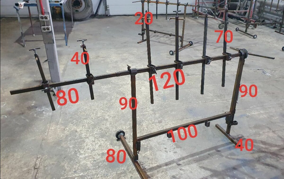 Столы для покраски кузовных деталей авто