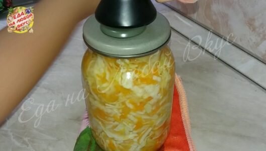 Маринованная капуста с яблоками на зиму