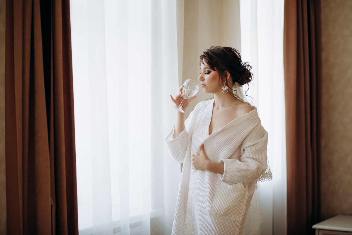 Фото утра невесты в отеле