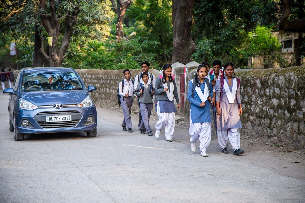 Школьники в Ришикеше