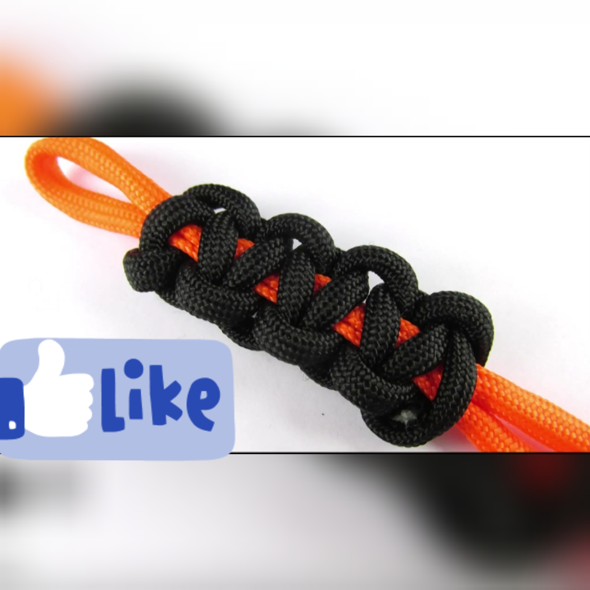 Плетение Кобра с наклонным стежком паракорд Solomon`s Slanted Path parachute cord