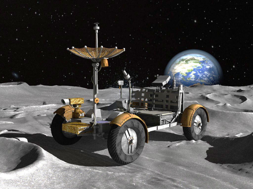 Луномобиль на луне фото