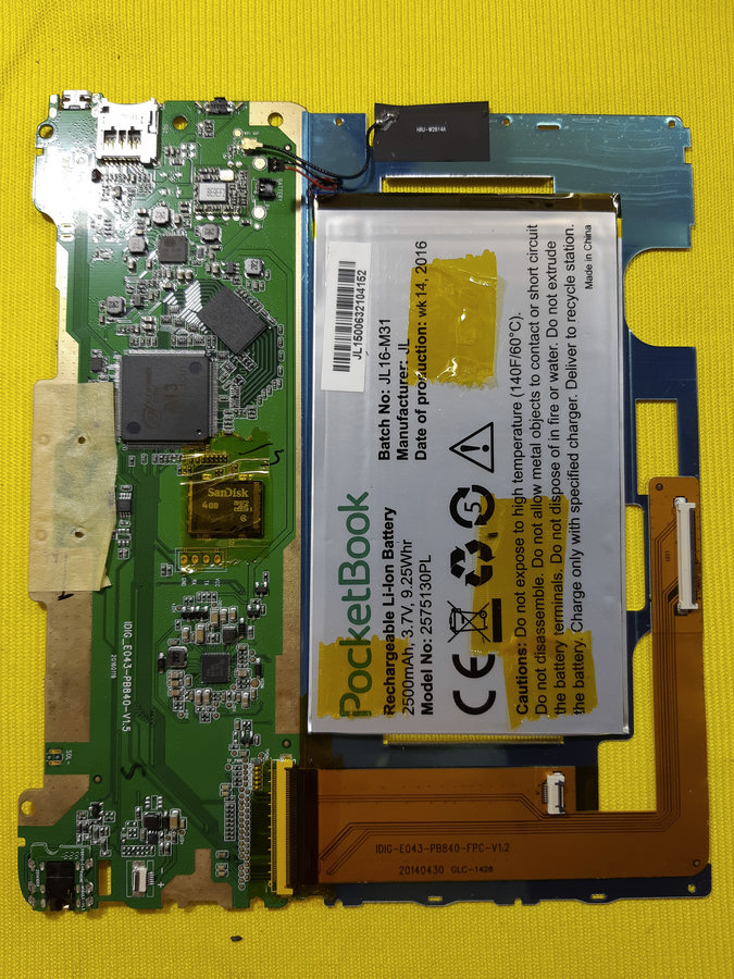 Системная плата ридера InkPad 2