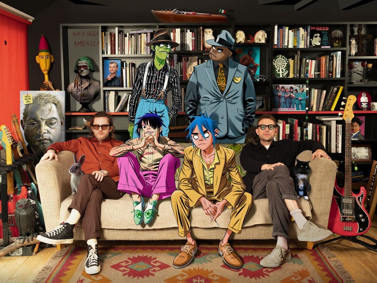 Gorillaz и их создатели: Джейми Хьюлетт и Дэймон Албарн