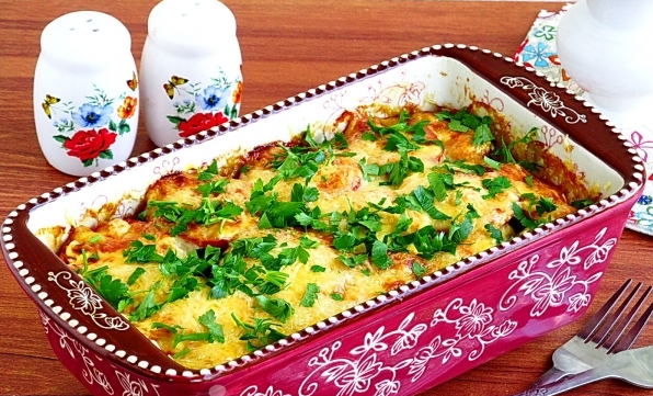 Запеканка, еда, баклажаны, рецепты, мясо, морковь, курица, помидоры, сыр, майонез.
