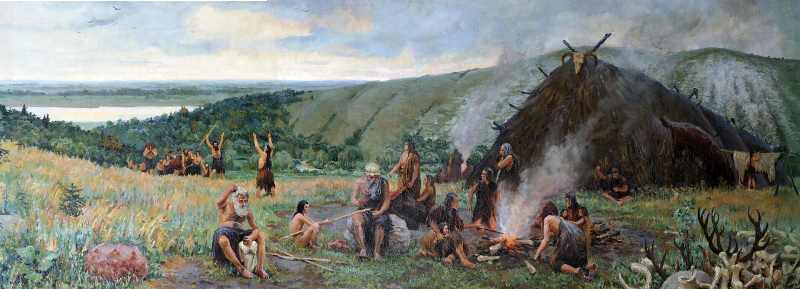 В.В. Владиславский «Стоянка первобытного человека в Покровском логу села Костенки»