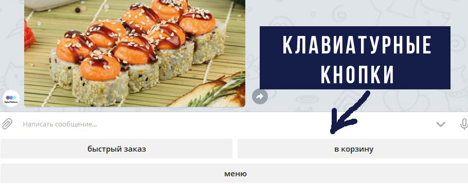 Клавиатурные кнопки в чат боте