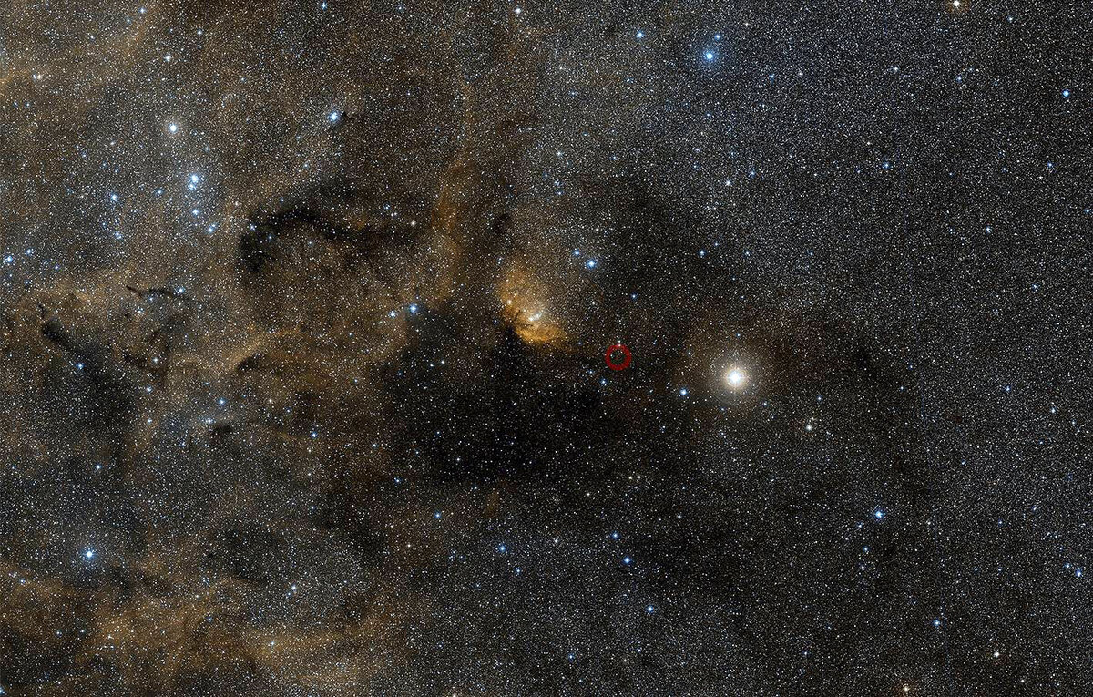 Черная дыра X-1 в созвездии Лебедя, Фото: © DSS
