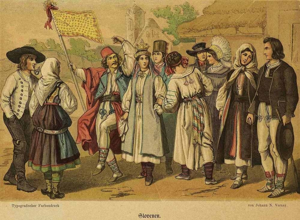 В Австро-Венгрии выпускалось огромное количество открыток и плакатов, рассказывающих о дружбе народов, населявших империю