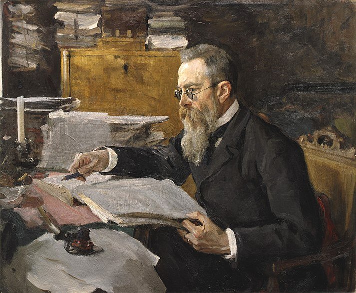 Валентин Серов. Портрет Н. А. Римского-Корсакова, 1898.