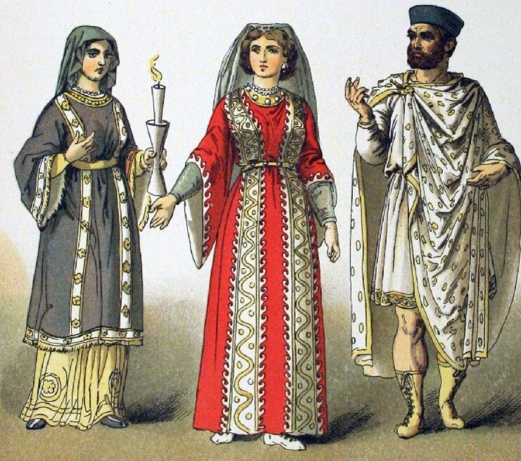 Одежда в 12 веке