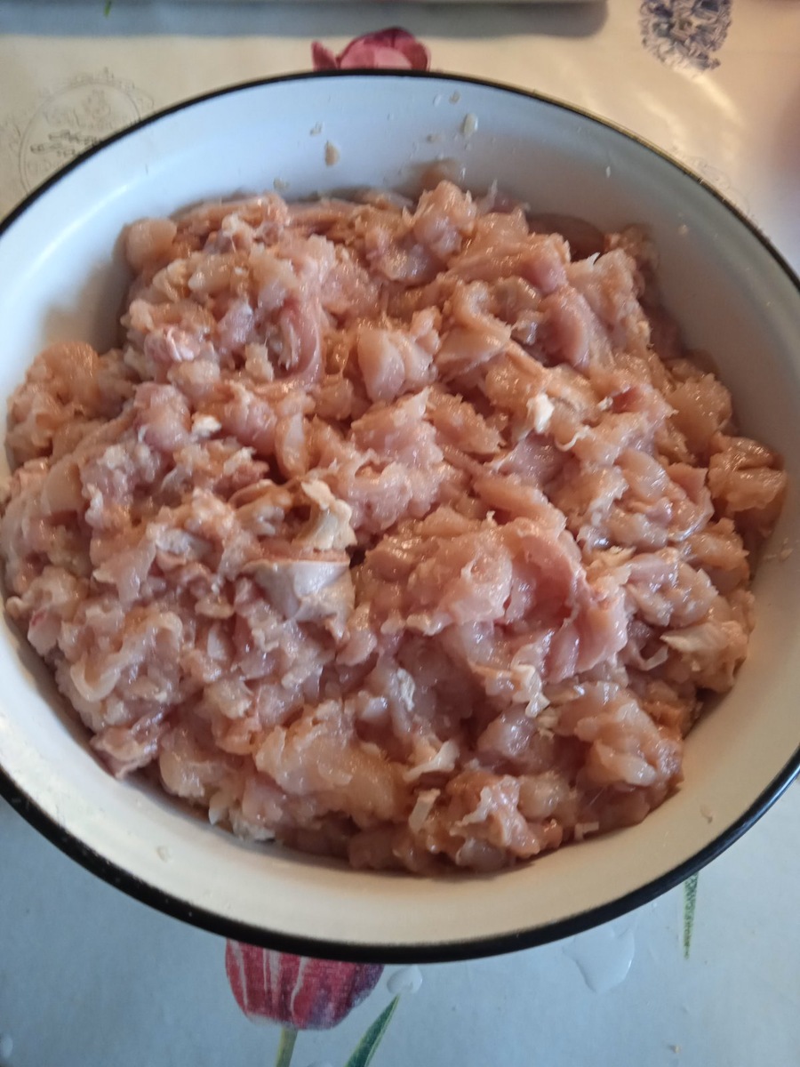 Такой объем фарша получился