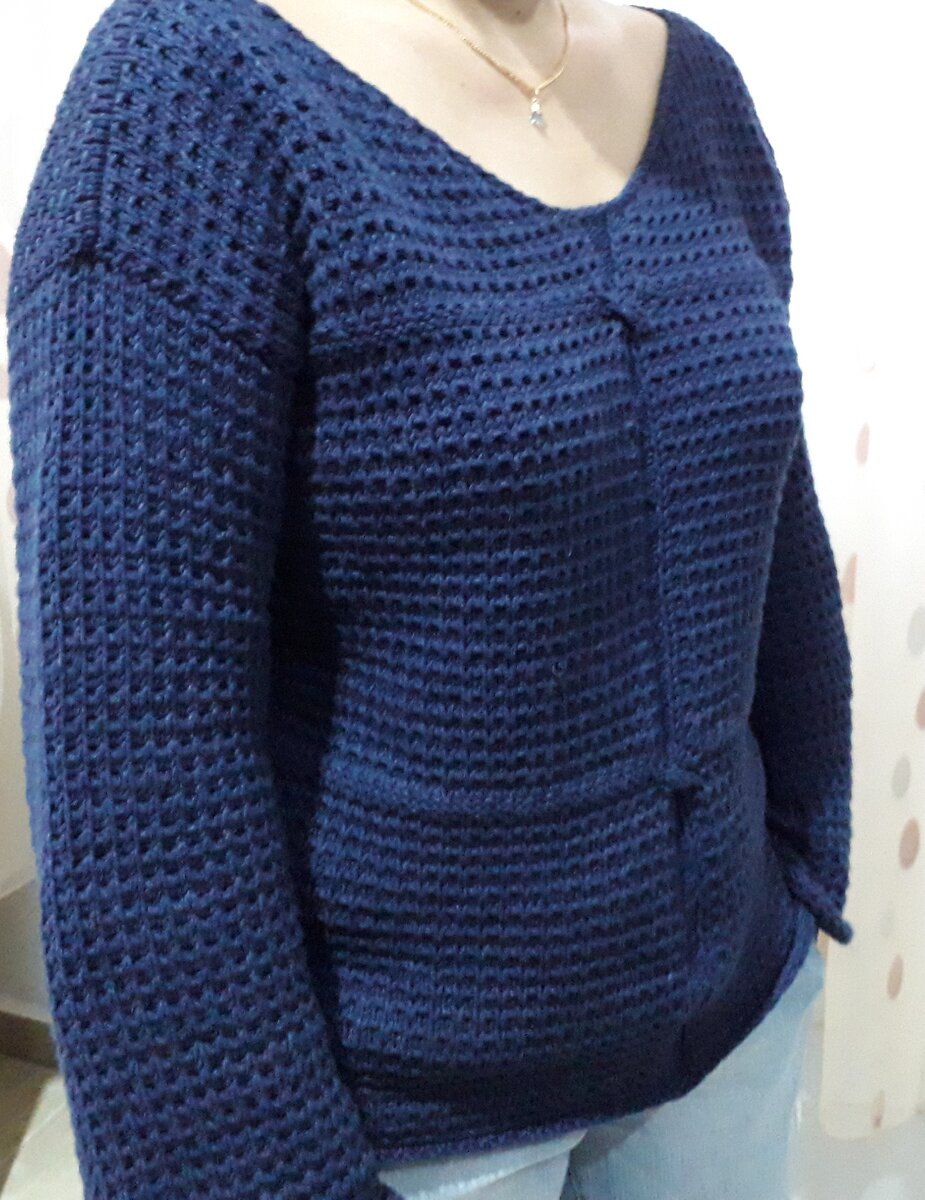 Мой Джемпер Вафельным узором