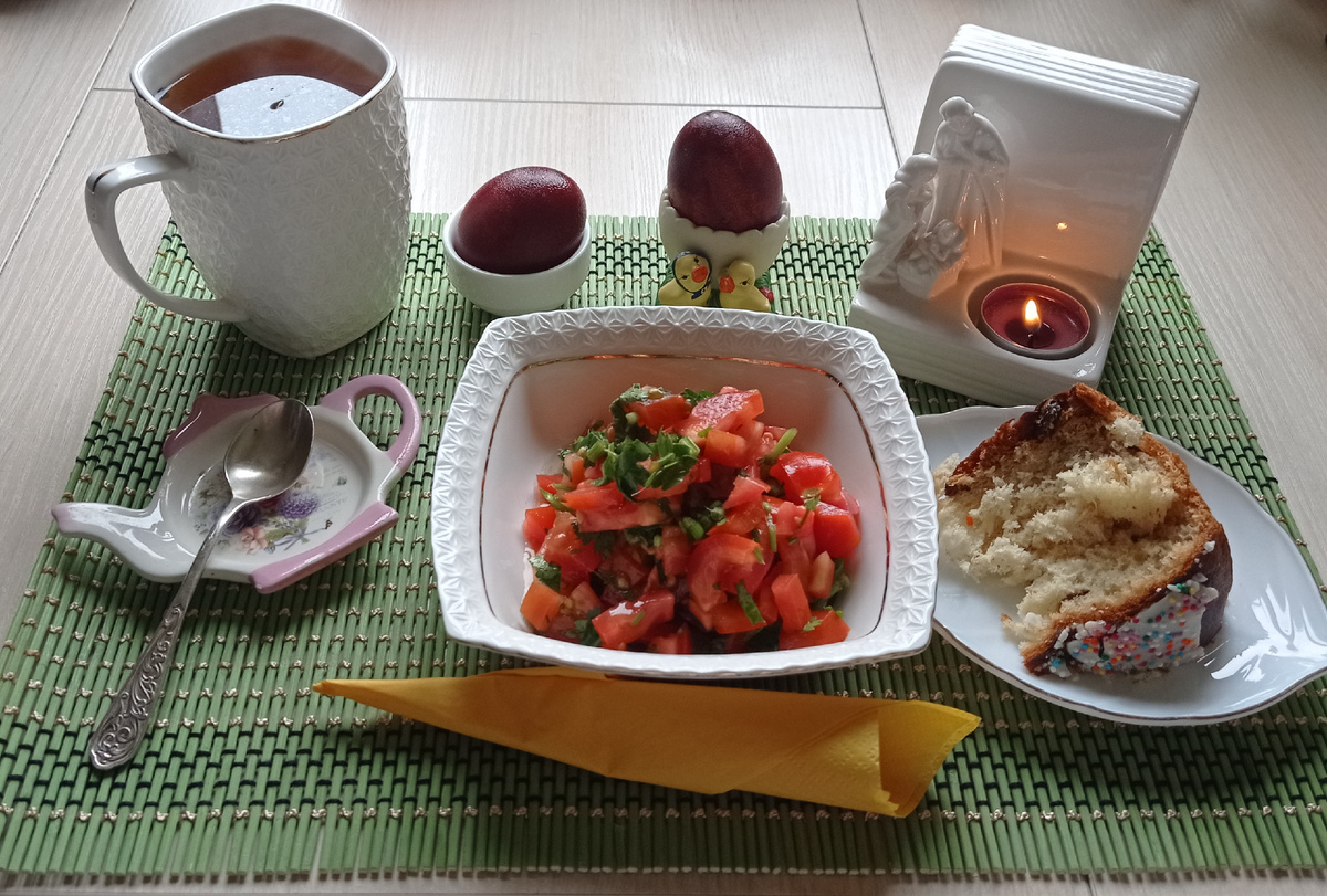 Мой завтрак после Пасхи