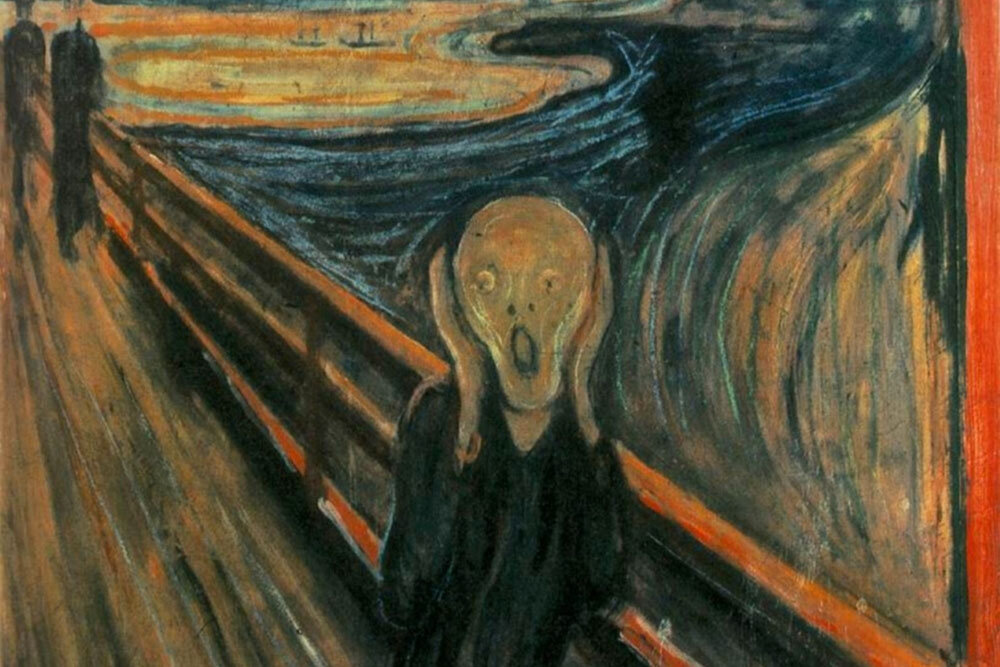 "Крик" картина Эдварда Мунка 