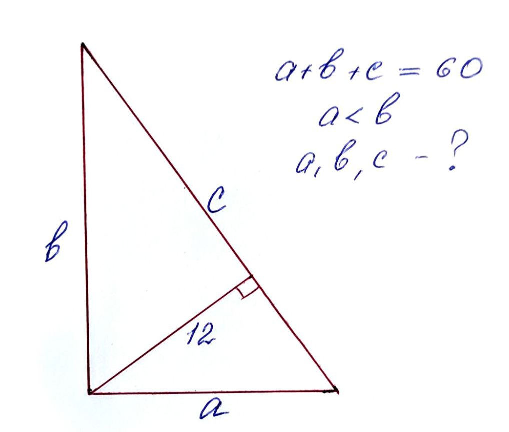 Длины сторон треугольника 15