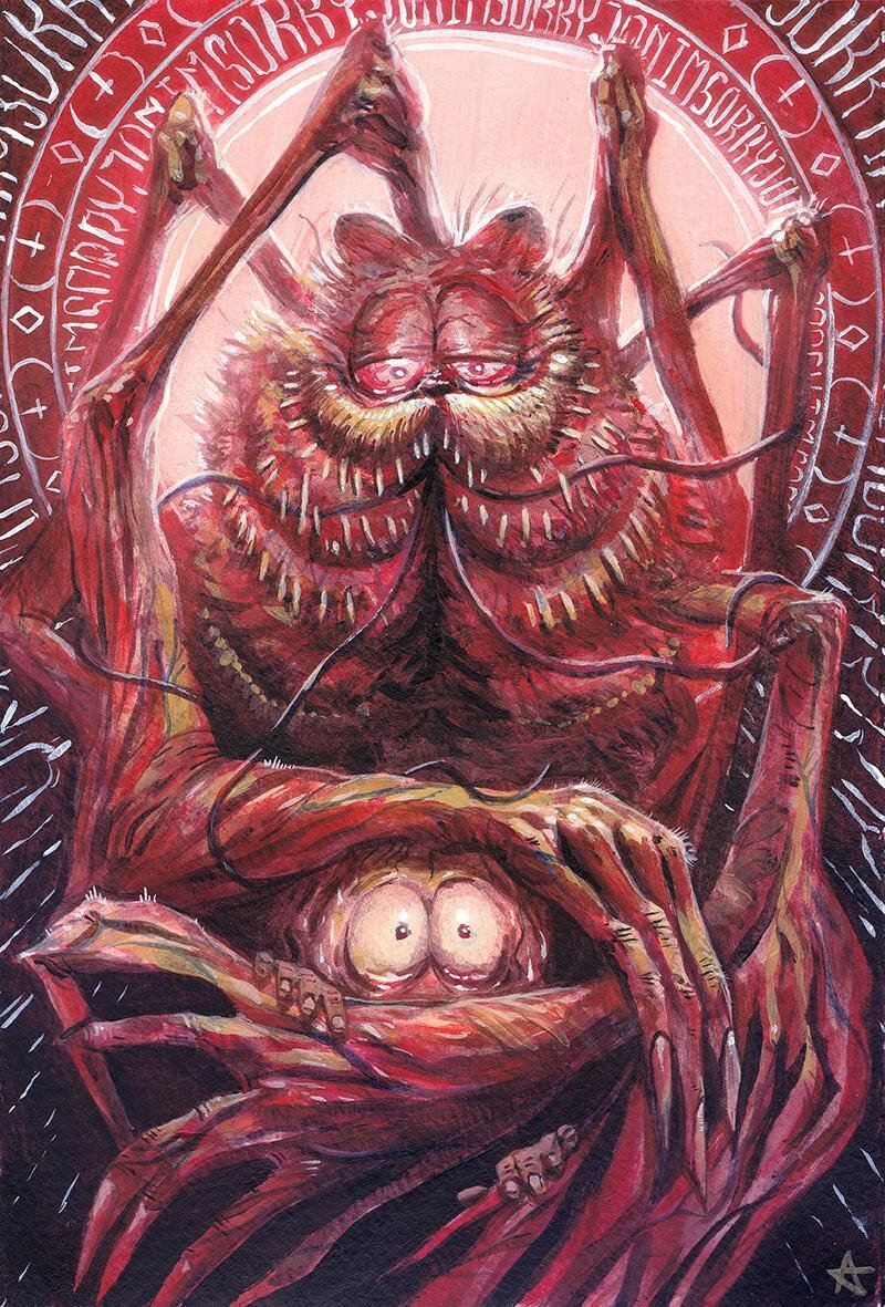 Demonic garfield