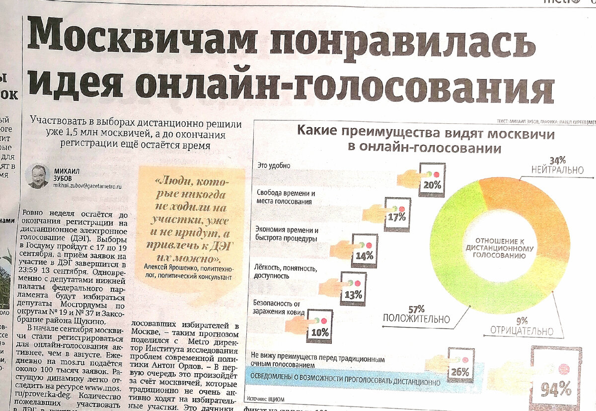 Скрин из газеты