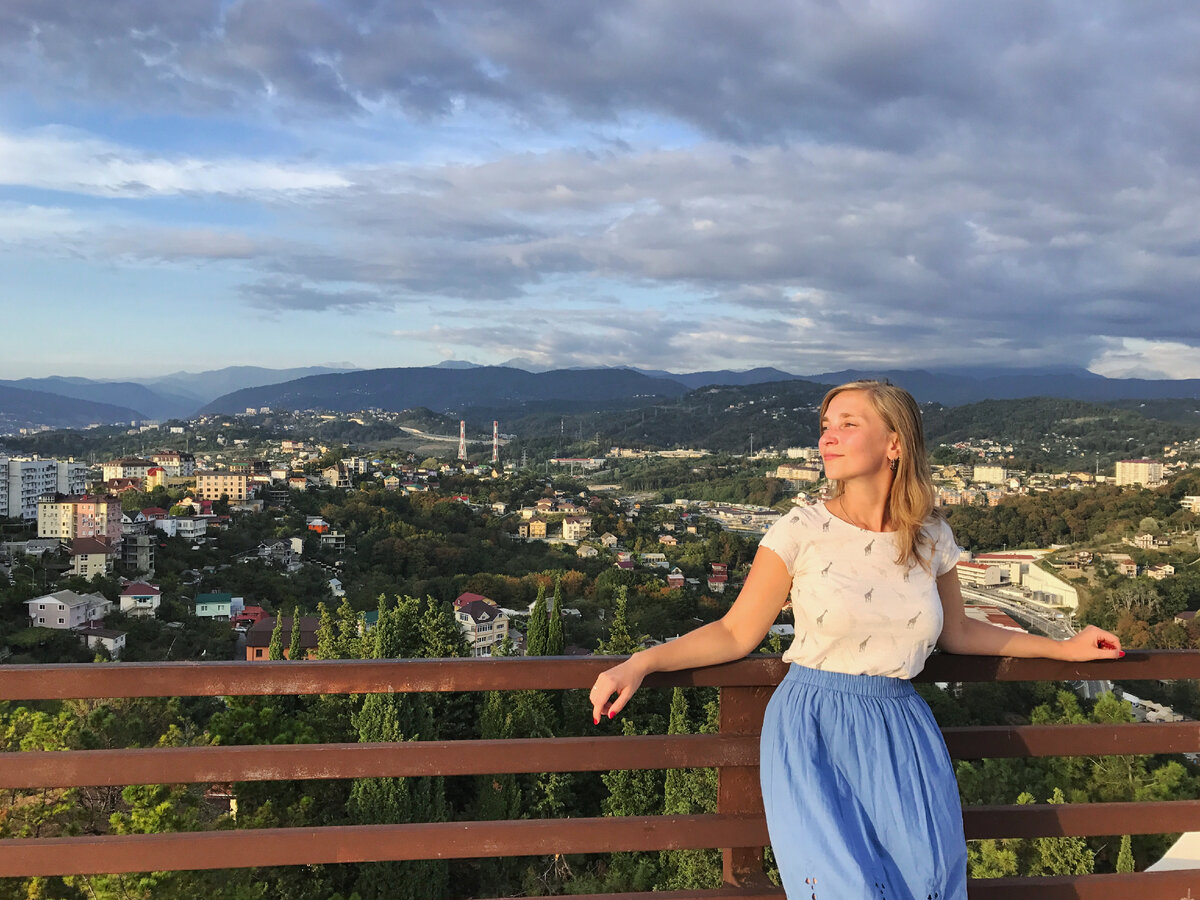 Верхняя станция канатки в сочинском Дендрарии. 