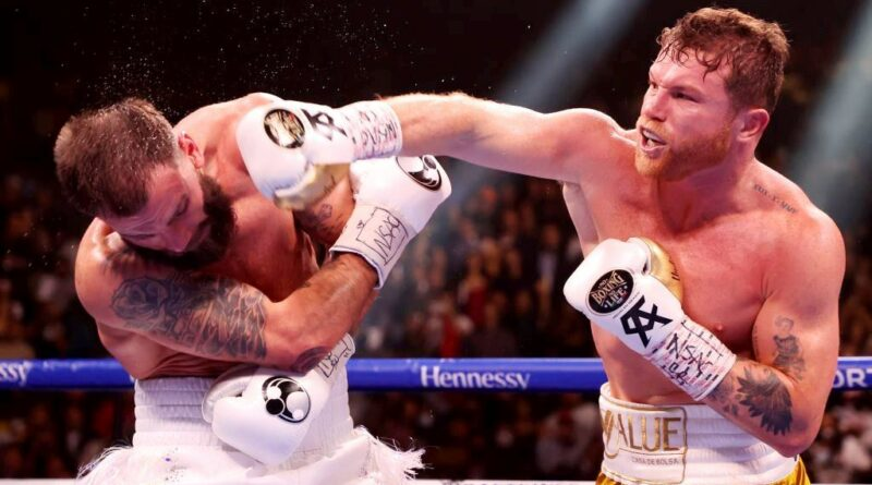 Канело Альварес вошел в историю, остановив Калеба Планта в 11 раунде 