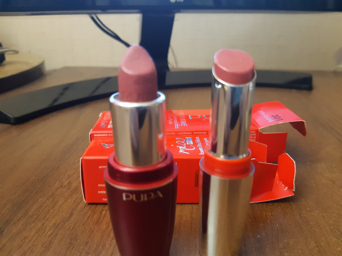 Мои любимые тона помады(фото автора)