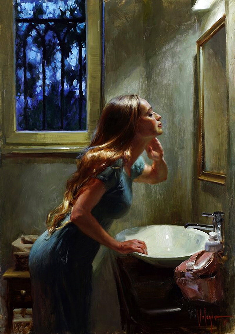 Утро начинается не с кофе. Девочка умывается. Смешные картинки в туалет. Утро туалет. Девушка горшка.