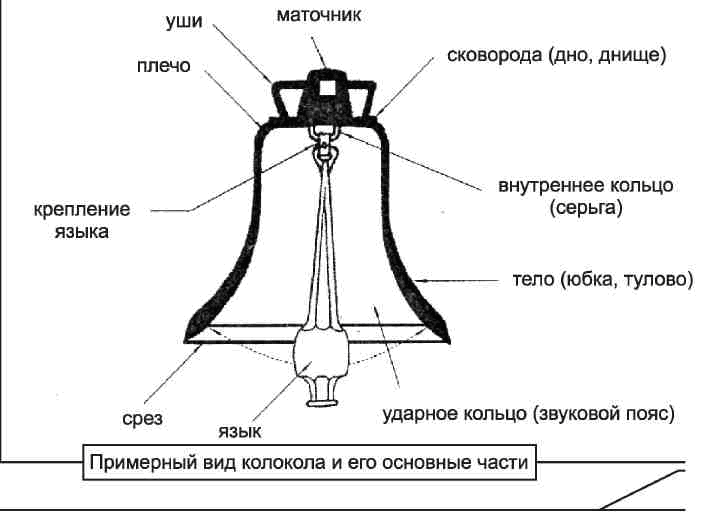 Схема строения колокола.