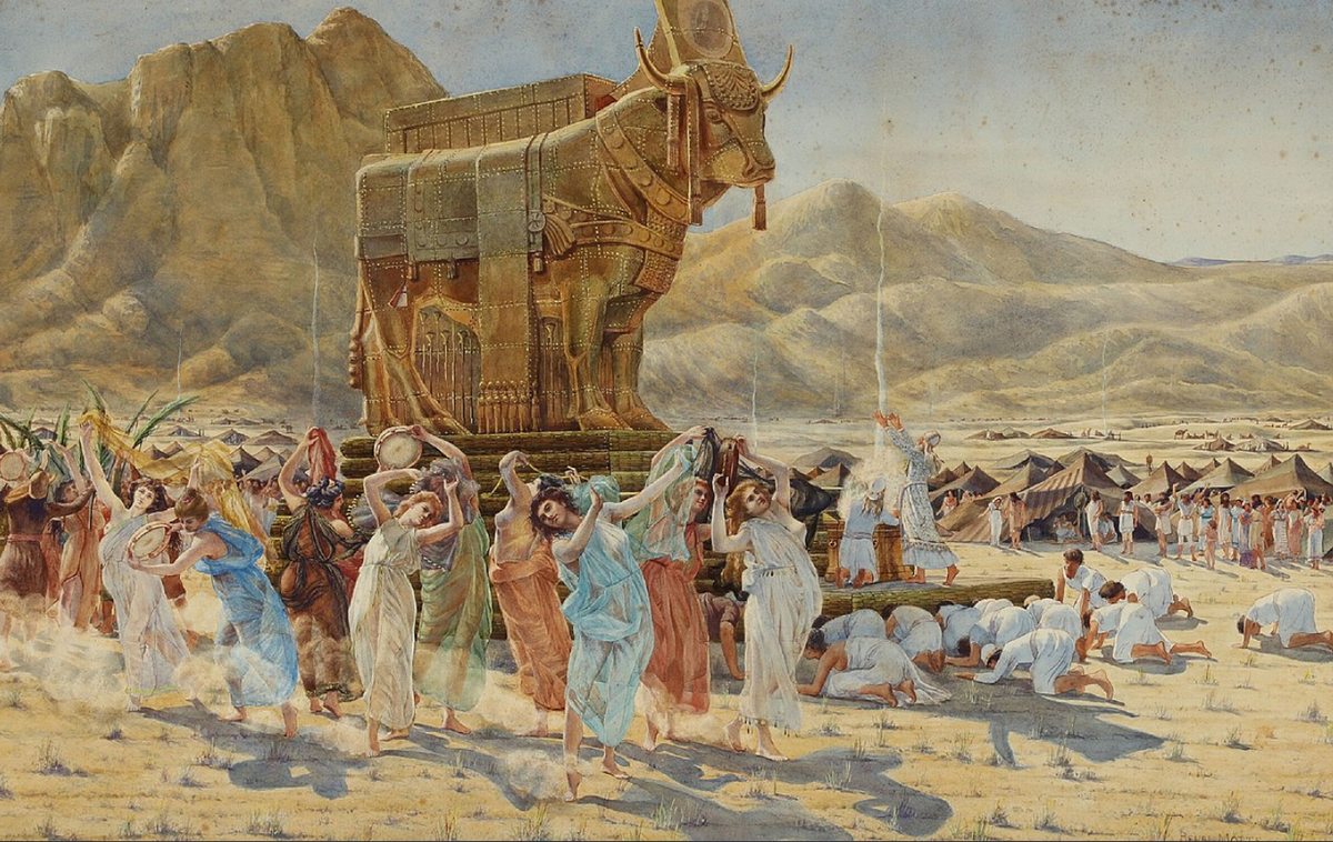 Анри-Поль Мотт. "Пляска израильтян вокруг золотого тельца"