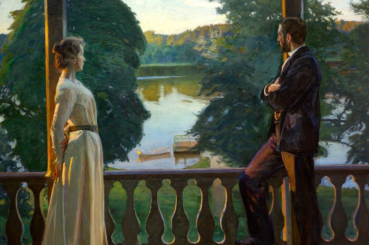 Ричард Берг (Richard Bergh) Nordic Summer Evening. 1900.