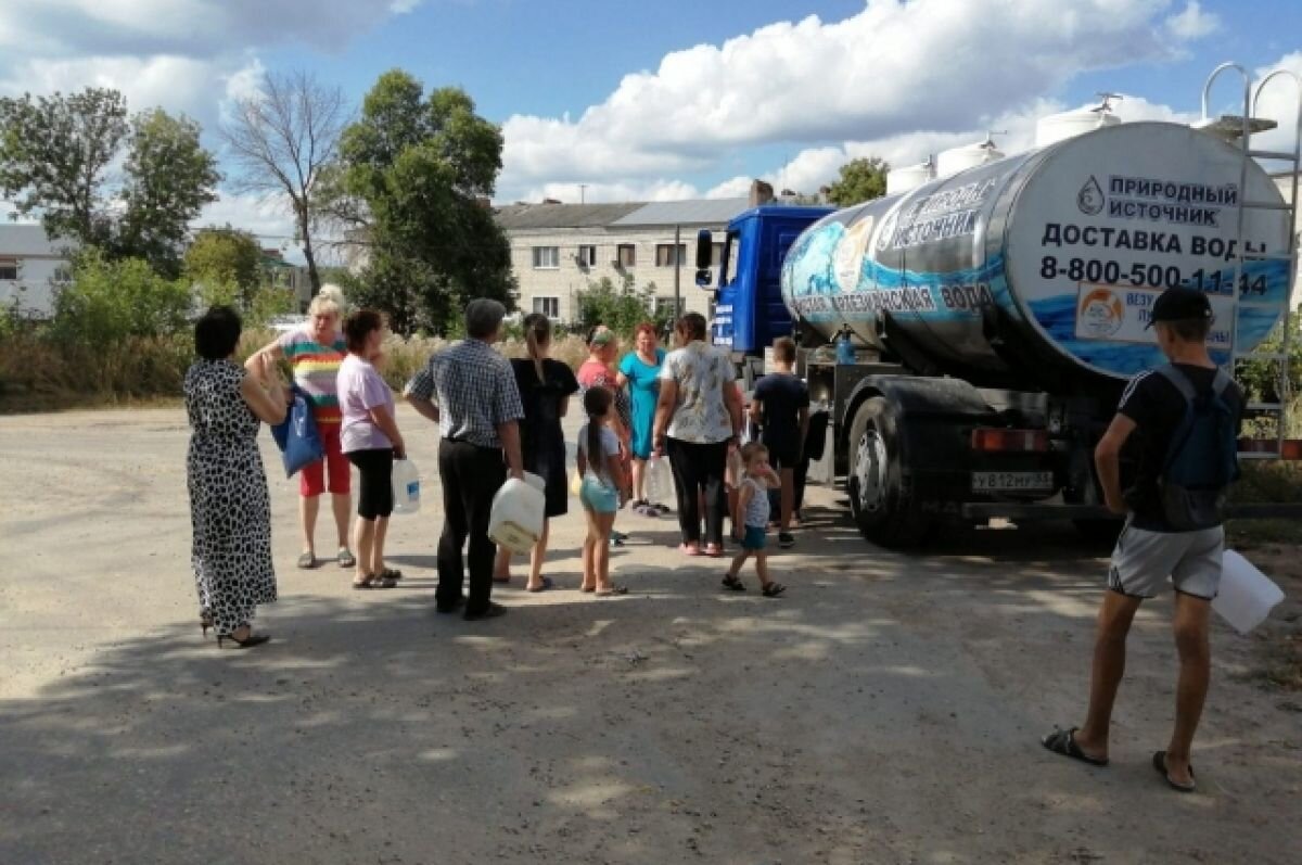    В Вязниках из-за засухи и обмеления рек организовали бесплатный подвоз воды