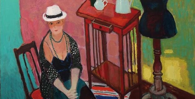    Любавин Анатолий. Белая шляпка.