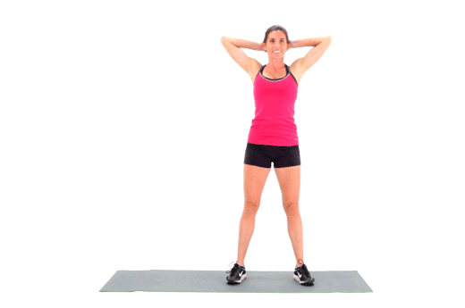 Классические приседания, можно с гантелями