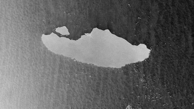 Спутниковый снимок айсберг А-68 (Изображение: © ESA / SENTINEL-1)
