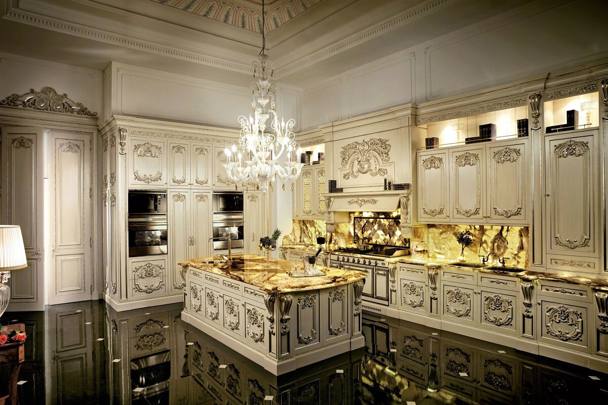 Интерьер кухни в стиле Классицизм