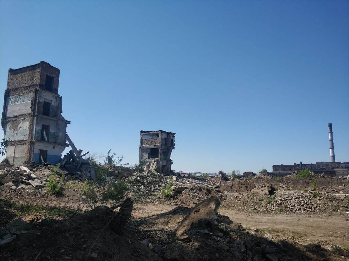 Транспортный цех Рубцовского тракторного завода...Фото из архива автора.