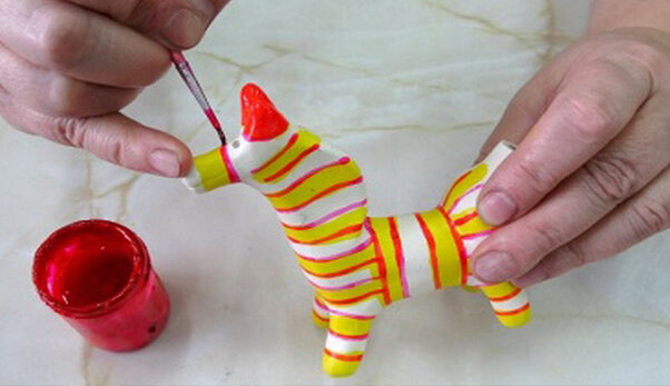 Раскраска дымковская лошадка шаблон для детей - 75 фото