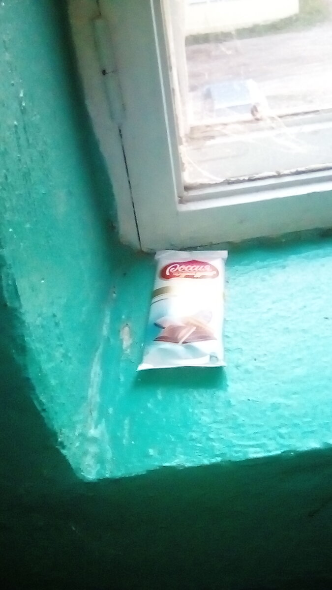 Шоколадка на подоконнике